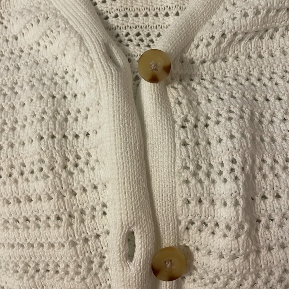 Hollister Easy Open-Stitch Crochet-Style White Cardigan - Picture 4 of 4